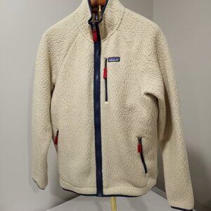 PATAGONIA IVORY RETRO PILE FLEECE JACKET MEN SIZE XL